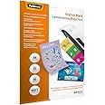 Fellowes A4 Laminating Pouches - Matt Finish - 25 Sheets - 160 Micron (2 x 80 Micron) High Quality Finish - Makes Content Easier to Read