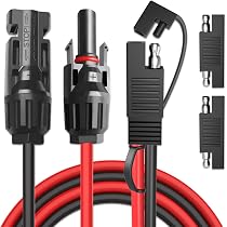 Niniang Presa di Corrente SAE Porta A Parete Laterale 10AWG Pannello Solare Connettore da Incasso Presa per Caricabatterie Generatore Solare
