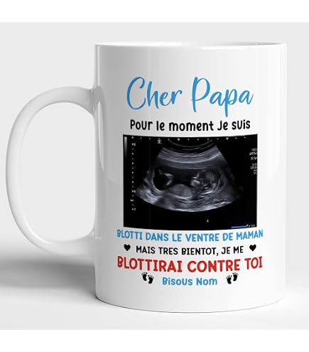 Tasse 'Papa Loading 2023' – Cadeau Humour Pour Futur Papa Ou Jeune Papa – 350ml