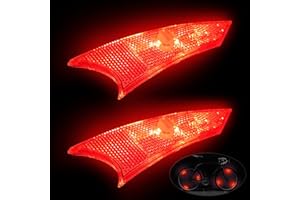 NIUAWASA Luz LED para radios de Bicicleta Impermeable Fácil de Instalar Luces de Rueda de Bicicleta 3 Modos Lámpara de Advertencia Segura para Niños y Adultos 2 Unidades