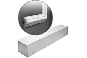 Carton de 20 mètres de corniches PB513, L200 x H1,5 x l3,4 cm - L200 x H1,5 x l3,4 cm - ORAC DECOR