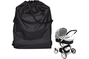 Belligern Large Travel Stroller Bag for Airplane, Black Pram 58x40x117cm