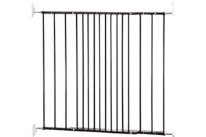 BABYDAN Puerta y puerta de escalera metálica Baby Dan Multidan, 62,5-106,8 cm, negra (varios modelos)