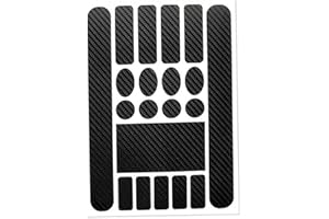 SOUIWUZI 1Sheet Bicycle Traitoir Stickers Stickers Cadre Protecteur Stickers Scratch Sticker Vélo Vélo Tape de Protection pour vélo de Route (Noir au Carbone), Fournitures en Plein air