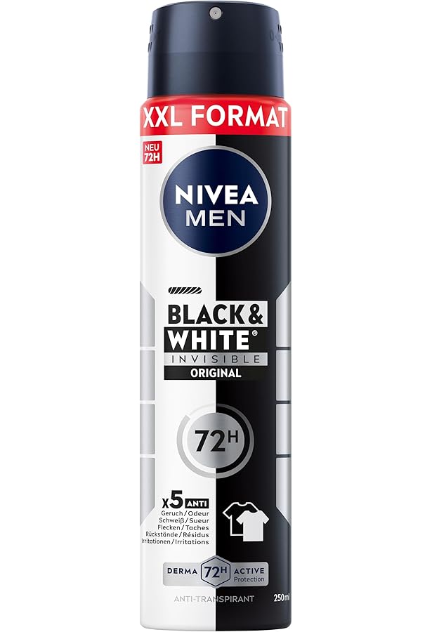 NIVEA MEN Black & White Invisible Spray XXL Anti-Perspirant