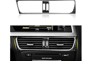 OYDDL Carbon Fiber Air Acondicionador Vents Trim Cover AC Pegatinas Compatible con Audi A4 B8 A5 S4 S5 RS4 RS5 Accesorios interiores Barcos de De