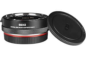 Meike MK-EFTR-B Metal Auto-Focus Mount Lens Adapter with Control Ring Converter for Canon EF/EF-S Lenses to EOS R and EOS RP R5 R5C R6 C70 Cameras