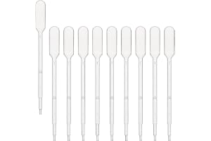 stonylab Pipetter 0,5 ml, Graderade Plastpipetter för Transfer, Engångspipetter för Laboratorium och Essentiella Oljor, Trans