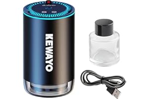 KEWAYO Diffusore d'Aromi Portatile da 50ml per Auto e Ambienti Con Luce Ambientale a LED Stellata, Ricaricabile USB
