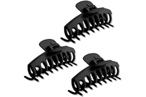 TAIMEIMAO 3 Stück Große Haarklammer,Klaue Clips,Haarspangen,haarspangen mädchen,Unregelmäßige,Rutschfeste Haarnadel,Kiefer kKlammer,Haarspangen,Metall Haarnadel,Haarklammern für Frauen (D)