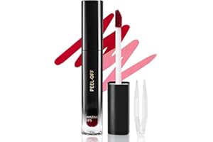 Prreal Peel off Lip Stain and Lip Liner, Tattoo Color Lip Tint, Long Wear, Waterproof Lip Tint Stain with Tweezers, Lip Stain Peel off with Matte Finish Lip Makeup(04 Fairy)