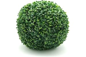 MOHOME Palla Siepe Finta Esterno Artificiale Premium Quality Sfera Di Bosso 38 Ø cm Pianta Sintetica Decorativa Interno Esterno Giardino Foglia Realistica