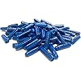 B Type Gel Filled Wire Connectors - Silicone Telephone Alarm Wire Crimp Bean Splice for Low Voltage Application, Blue (100 PCS)
