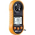 Digital Anemometer Handheld, Wind Speed Meter, Air Flow Velocity Meter for Measuring Wind Chill Temperature, Speed Gauge for Shooting, Windsurfing, Fishing, Hunting