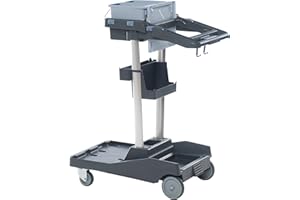 VILEDA PROFESSIONAL Vileda Reinigungswagen VoleoPro Standard flexibel platzsparend und kompakt mit 2 Eimer und Müllsackhalter mit Deckel 92x51,5x112,5 cm 1 Stück