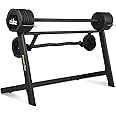 The Cube Club PowerBar Pro 80Lbs | Adjustable barbell set with Stand | Straight Bar & Ez Bar | Home workout barbell for Men & Women (12 Month Warranty)