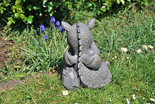 Süsser Gartendrache bohrt in Nase Drache Figur Gargoyle - 4