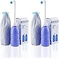 Genr 2 Pcs 650 ml Large Portable shattaf Bidet Bottle Handheld Travel Toilet shataf Hand Spray for Toilet Biddet spray for Traveling easy to carry