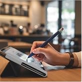 CaseOnn Galaxy Tab S Pen Kılıf Klasik Retro Tasarım Mat Silikon Lacivert