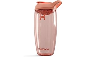Promixx PURSUIT Eiweiß Shaker – 700ml Premium Shaker für Proteinpulver, Supplements & Pre-Workout – Auslaufsicher, BPA-frei, Leicht zu Reinigen – Koralle