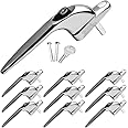 GB DIY Store 10 x Yale uPVC Universal Window Handle Inline Locking Espag Double Glazing Chrome 40mm (Pack of 10)