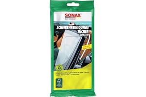 Sonax 1837872 Windshield Cleaning Wipes, 10 Stücke