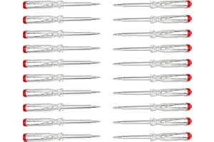 PerfectHD Stromprüfer - Schraubenzieher - Made in Germany - Spannungsprüfer - 60 mm Schaft - 3 mm Klinge - 120 bis 250 V - 20er-Set - 5 Varianten