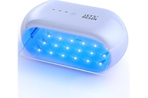 LET'S RESIN Lampe UV Resine, Deux Faces, avec 36 perles LED, Lampe UV pour Resine