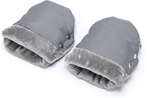 jojobasec Stroller Hand Muff Mittens for Pram Pushchair Gloves Splashproof Handmuffs for Cold Weather
