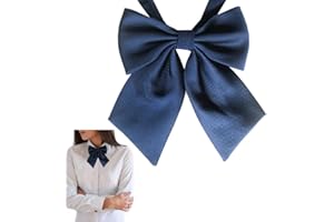 CHENGZI Damen-Fliege, verstellbar, vorgebundene Fliege, Schuluniform, Cosplay, Kostüm, Kellnerin, professioneller Stil, Dunkelblau, dunkelblau, One size