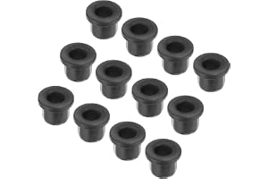 QUARKZMAN 20 st gummiöljetter monteringsdiameter 12 mm ID 7,5 mm H 12 mm svarta packningar gummikabelgenomföringsskydd för ka