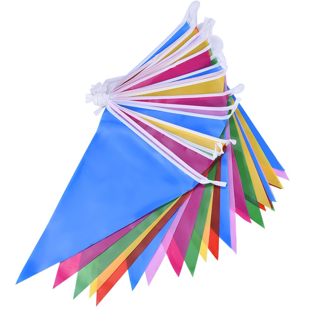 Multicolor Plastic Bunting Banner