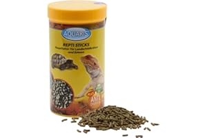Aquaris Repti Sticks Carni - Nourriture pour Tortues - 75g / 250 ML Nourriture adaptée aux Besoins de Croissance sains des Tortues d'eau et des Marais. Aliment Riche en protéines