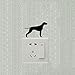 Produktbild Neue Dobermann Labrador Retriever Tier Schalter Aufkleber individuelle Mode dekorative Wand Aufkleber 2 SS 0500