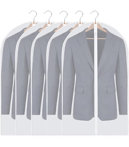 TAKUZA Kleidersack 2 Stück 60x100cm - Mottensichere Kleiderschutzhüllen Mit Reißverschluss