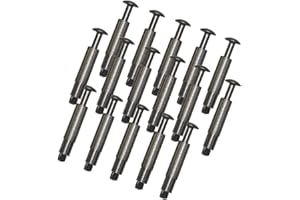 PISCIHOGAR VIDA PARA TU HOGAR PisciHogar Vis d'ancrage pour bâche, couverture de piscine 100% INOX (Acier-Aluminium) et escamotable Monoblock Pack de : (16 pièces)