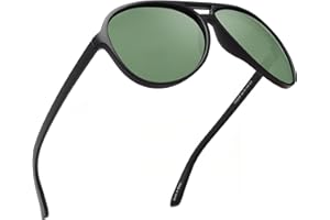 JIM HALO Occhiali da Sole Polarizzati Uomo Donna Occhiali da Guida Oversize in Plastica