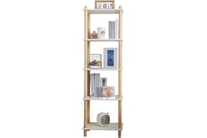 Homeke Versatile Tiered Shelf Solid Birch Shelving Unit Storage Organised Shelves for Living Room, Bedroom, Kitchen (model 4)