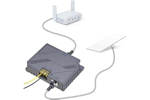 XLTTYWL Starlink V3 Iniettore Poe, 150 W, 2 in 1, protezione passiva ed ESD GigE, kit di conversione Starlink 12 V con convertitore DC Step UP DC 9-36 V/150 W per Starlink Gen 3 Dishy