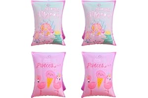 GVSAVY 2 pieces children's armbands, inflatable armbands, cartoon inflatable swimming device, interesting inflatable swimming sleeves,swimming aids for children, reusable pool accessories