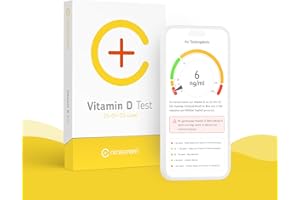 ‎CERASCREEN Vitamin D Test Kit von CERASCREEN - Spiegel messen und Bedarf erkennen mit dem Testkit für zu Hause | Zertifiziertes Labor | Konkrete Handlungsempfehlungen und Gesundheitsinformationen