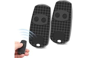 WEPAI Telecomando Cancello, 2 Pezzi 433,92MHz Telecomando per Cancelli per Telecomando Top 432EV,Top 432 EE, Top 432 NA, 2 Canali, Nero