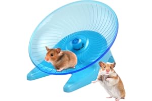 FULENYI Soucoupe volante pour hamster | Roue de soucoupe transparente stable et tendance - Fournitures pour hamsters nains, ours dorés, lapins de miel, gerbilles à queue grasse et hamsters