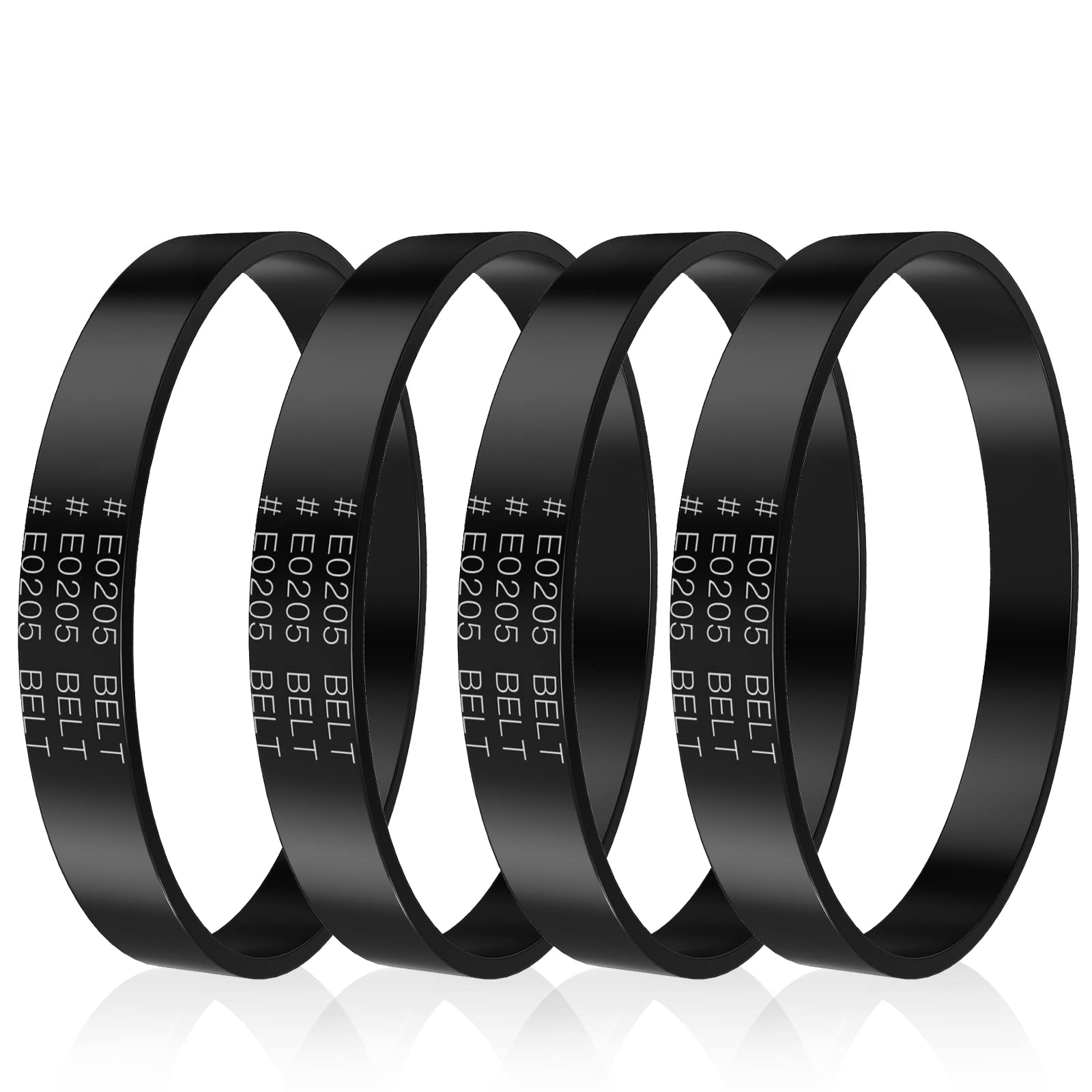 Ultimate Replacement E0205 Vacuum Belt: Boost Performance of Eureka PowerSpeed Lightweight Vacuum Cleaner - NEU180, NEU181, NEU182, NEU182A, NEU182B, NEU186, NEU188, NEU188A, NEU190, NEU202 Models, 4-Pack