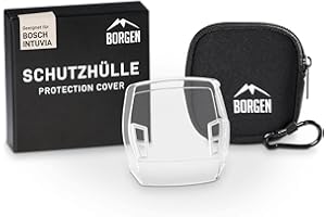Borgen display protector - suitable for Bosch Intuvia protective cover - Accessories for e-bike display - 100% transparent, waterproof - Incl. display bag/cover made of neoprene