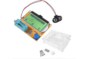 ALMOCN LCR-T4 Mega328 Transistor-Tester Widerstand Kapazität Diode Triode Kondensator ESR SCR Meter MOS PNP NPN LCR mit Hülle