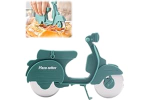 LINGJIA Rotella Tagliapizza, Rotella Tagliapasta, Ruota Tagliapizza per Moto, Strumenti per Tagliare la Pizza, Ruota Tagliapizza in Acciaio Inox, Rullo per Pizza, Accessori per la Pizza