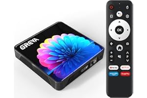 GREVA 8K TV Box Android 13.0 4GB RAM 32GB ROM RK3528, New Android Box Chipset Support WiFi6 HDR10 BT5.0 USB 3.0 HDMI 2.0 10/100M Ethernet LAN 3D HD Smart TV Box Bluetooth Internet TV Box 2025
