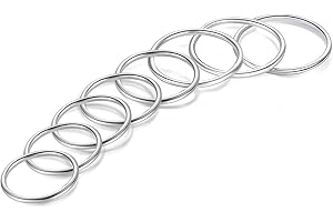 Candyfancy Anello Argento 925 Sterling Fedine Donna Anelli Sottili Stacking Midi Rings