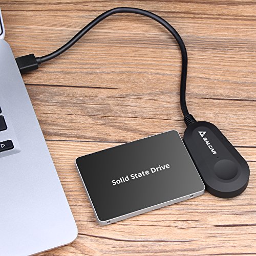 USB 3.0 zu SATA Adapter Kabel / Konverter für 2,5 / 3,5 Zoll SATA HDD/SSD mit 12V 2A NETZTEIL Schwarz - 5